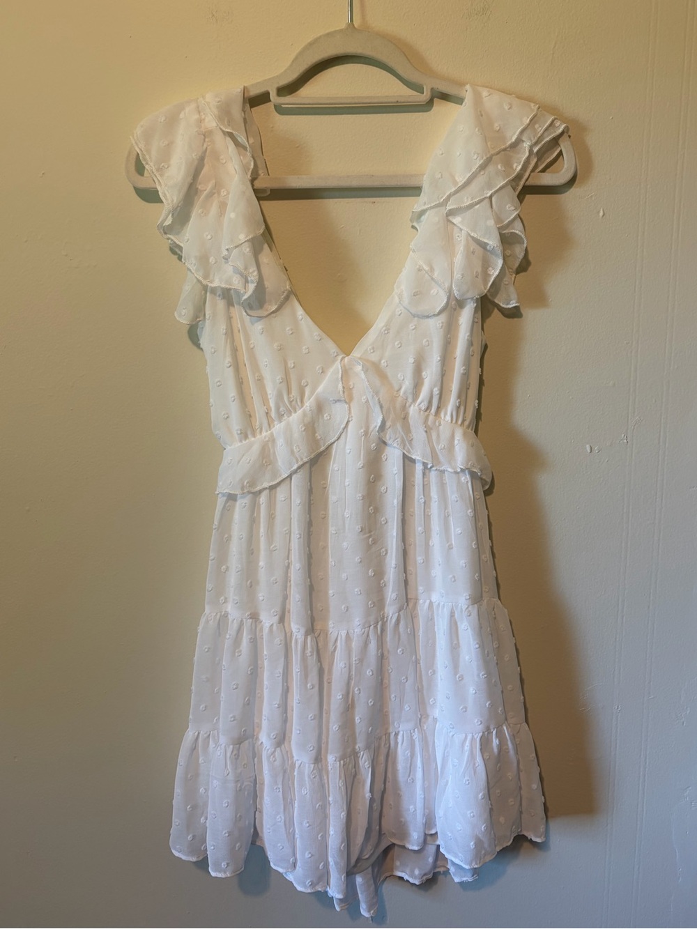 Altar'd State White Ruffle Dress - Picture 2 of 3